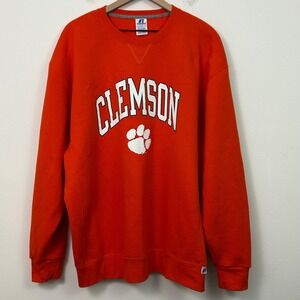 Russell Athletic Clemson Tigers Orange Crewneck Sweatshirt XXL NCAA Gameday